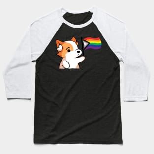 LGBTQIA+ Pride - Corgi Version Baseball T-Shirt